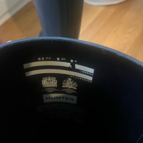 Hunter Dark Blue Waterproof Boots - Picture 4 of 6